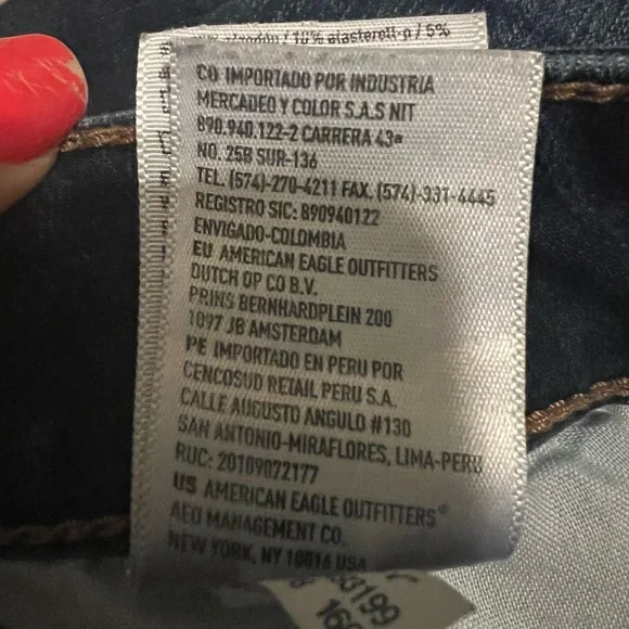 AE WOMENS NEXT LEVEL 360 STRETCH RIPPED HI RISE JEGGING - Picture 6 of 8